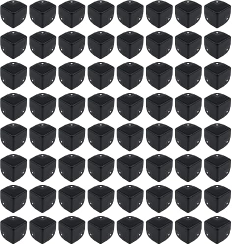 Image of Antrader 16Pcs Black Metal Corner Protector,1.57 inch Box Edge Guard Protector,Metal Cabinets Speaker Corners Protector(40x40x40mm) (Pack of 4)