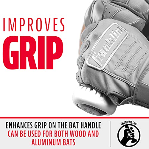 Franklin Sports Baseball Bat Grip Knob - Gator Grip Bat Nub - Baseball And Softball Bat Grip Knob - Improved Grip And Sting Reducer - White #TOP1