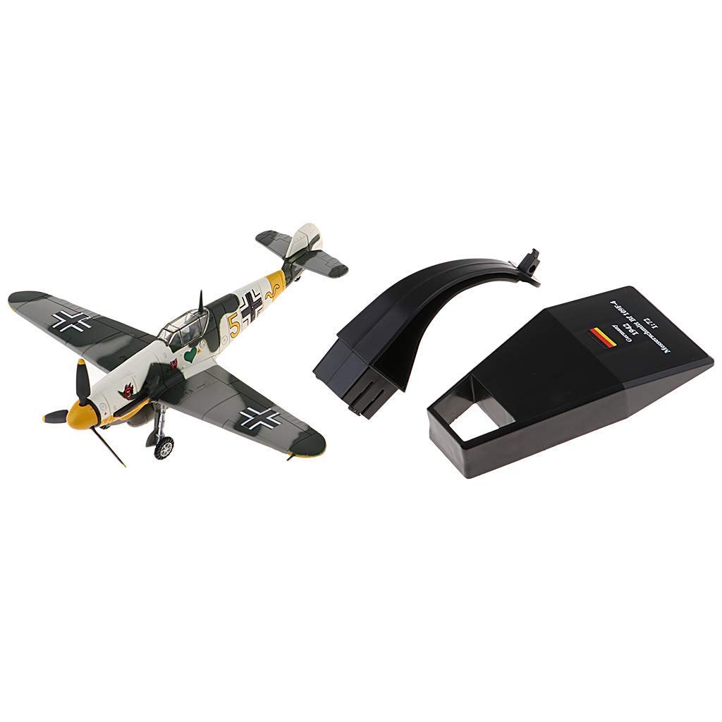zalati Battle Plane 1:72 Fighter Airplane with Display Stand Holder for Germany Piston Model BF-109 Aircraft Decor Gifts Toys Aged 14+ - Image 3