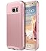 Galaxy S7 Case, S7 Case, ULAK Hybrid Dual Layer Protective Case for Samsung Galaxy S7 (2016 Release) 2-Piece Style Soft TPU Hard PC Shell Cover (Rose Gold/Rose Gold) Will not Fit S7 Edge