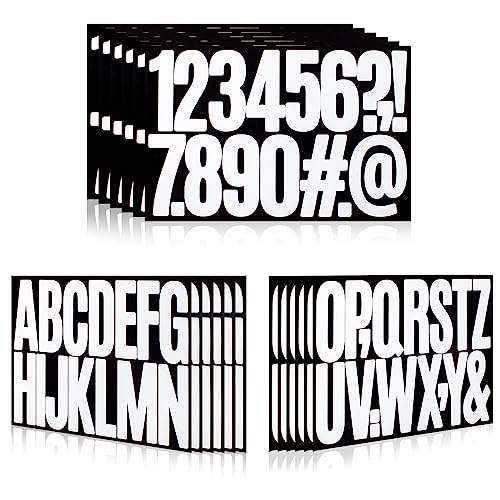 Llewyn Letter Stickers,Mailbox Numbers,3 Inch Waterproof Vinyl Alphabet