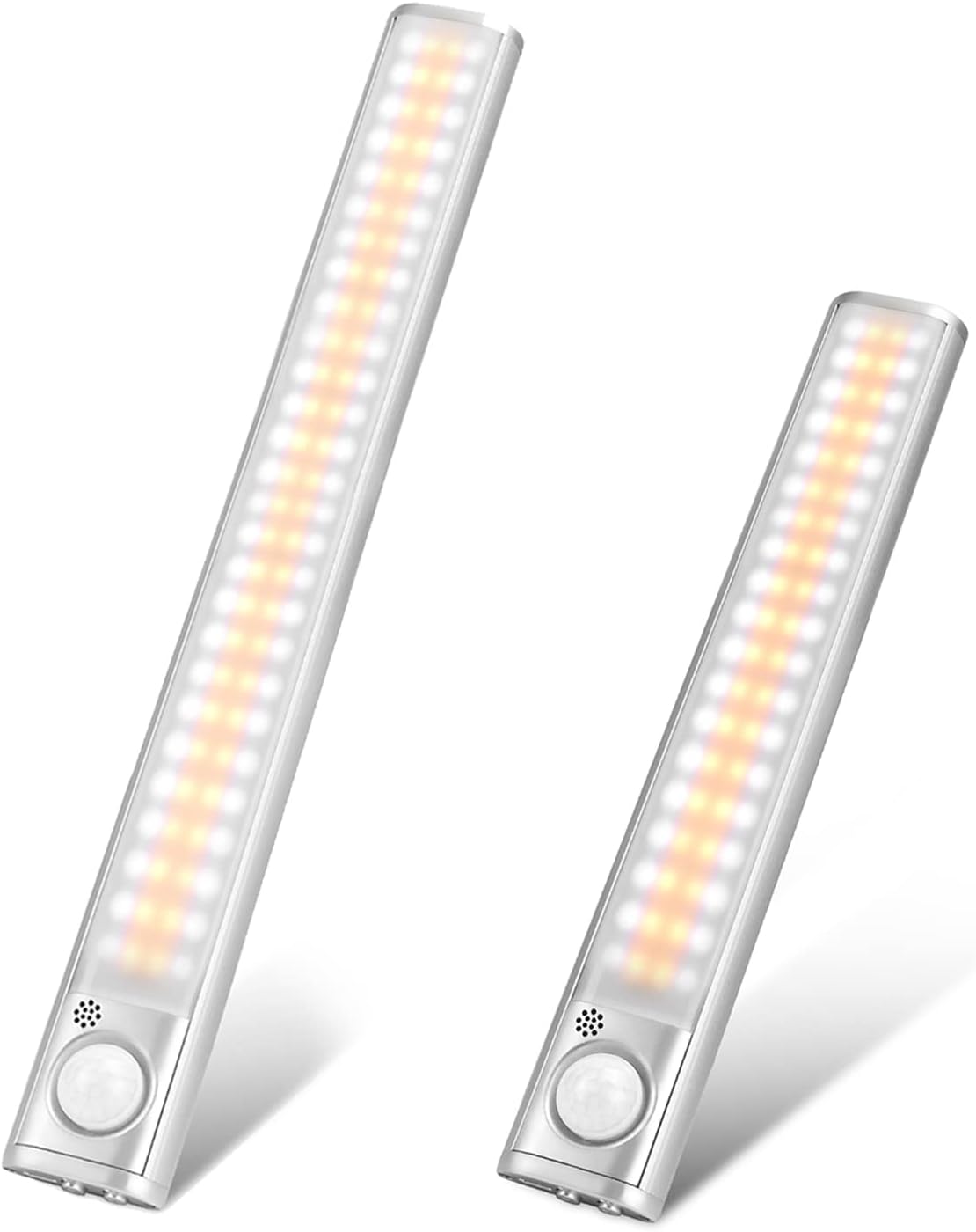 goodland 160 LED Closet Lights & 80 LED Closet Light Motion Sensor Under Cabinet Lights Indoor Wireless Lighting 3600mAh Battery Powered Light Bar Dimmable Rechargeable Closet Light