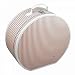 Produktbild Hutschachtel Pappe beige mit weißen Streifen ca. Ø 40 x 20 cm Hutkoffer Hutbox Hutaufbewahrung Hutschachte Hutkiste Hutkarton
