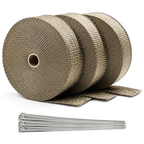 ARTR 2" x 50' Titanium Exhaust Header Heat Wrap 3