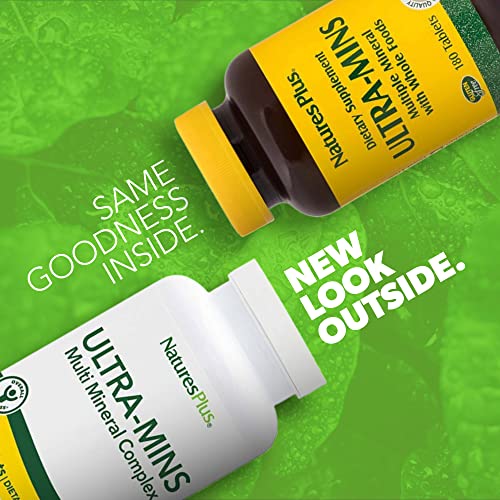 Naturesplus Ultra Mins - 180 Vegetarian Tablets - High Potency Whole Food Amino Acid Chelated Complex Supplement, Promotes Bone Health, Energy Booster - Gluten-Free - 90 Servings #TOP1