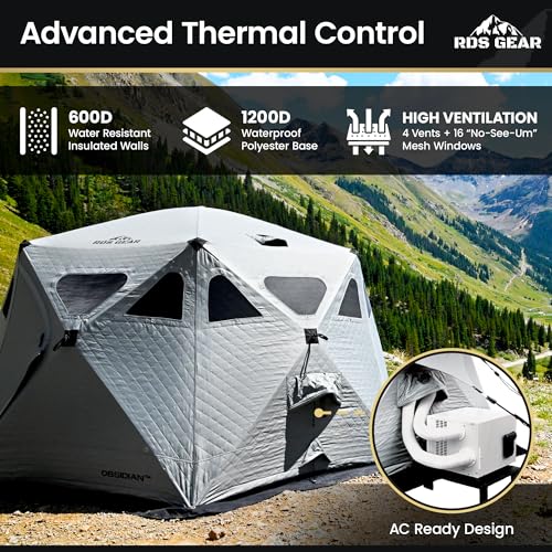 Obsidian tienda camping pop-up 4 estaciones 6-8 personas miniatura 5