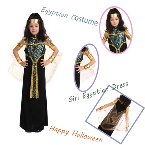 Disfraz egipcio para niña Halloween miniatura 2