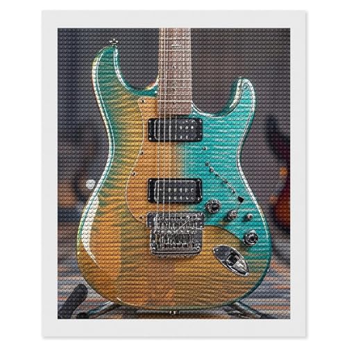 Peinture diamant guitare 5D pour sublimer la décoration murale du salon