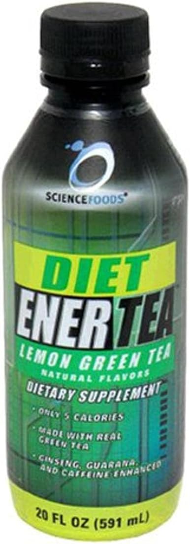 Diet Ener Tea, Lemon Green Tea , 20 - 20 fl oz (591 ml) bottles