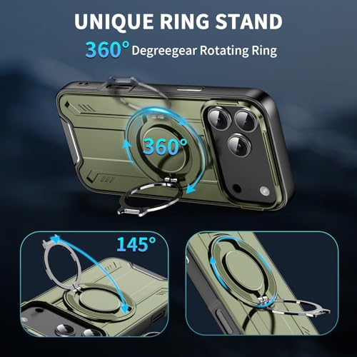 Coque iPhone 13 Pro silicone rigide anti-chute avec bague de maintien