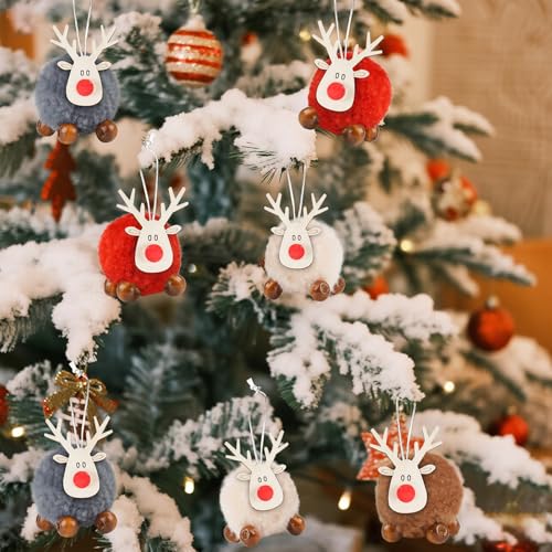 Emwel 12 Stück Weihnachtsbaum Anhänger, Weihnachtsdeko Anhänger...