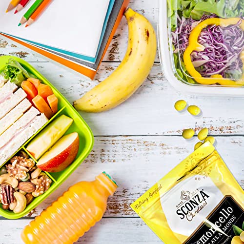 Lemoncello Chocolate Covered Almonds - By Sconza - Roasted Almond Covered In White Chocolate And Lemon Creme Candy | 6 Pack Of 5 Oz Bags | Gift Snack #TOP3