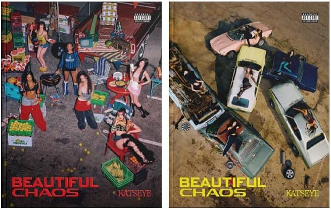 KATSEYE Beautiful Chaos 2 versions avec photocards extra album K-pop