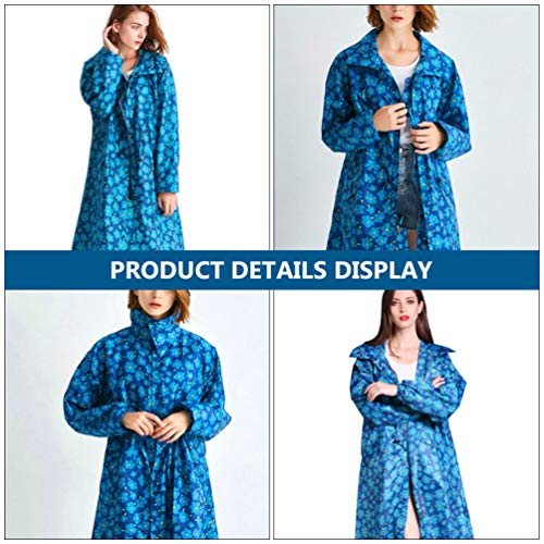 Casaco de chuva feminino com capuz e bolsa de armazenamento da Besportble, casaco de chuva à prova d