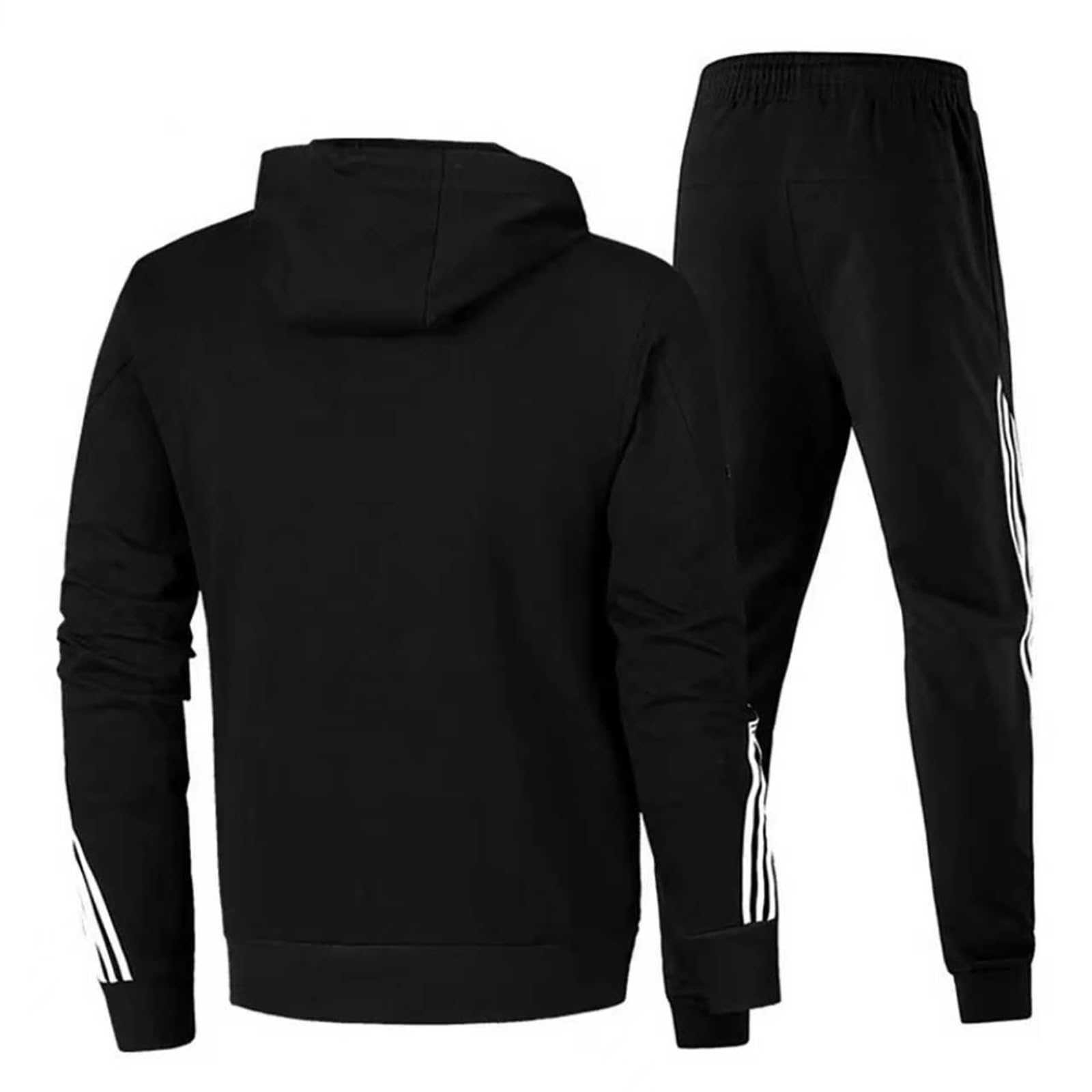 ARMAAN Jogginganzüge für Herren, Trainingsanzug mit Langarm Fleece Zipp Hoodie und Jogginghosen für NA-sa, Sport Sweat Suit, Bequeme Passform, Casual 2-Teiliges Set Sportbekleidung
