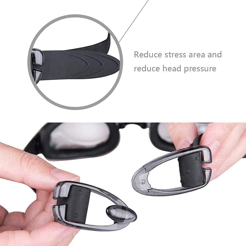 Gafas de natación for Adultos y niños, Gafas de natación de Silicona Suave sin Fugas, Gafas antivaho for Hombres, Mujeres, niños y niñas(A)