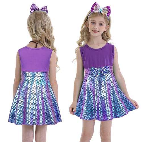 Vestido de Sirena para Niñas con Vincha miniatura 2