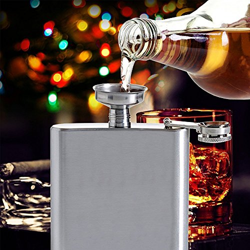 Petaca Bigwinner de 177 ml, fabricado con acero inoxidable 18/8 de alta calidad y con acabado de espejo