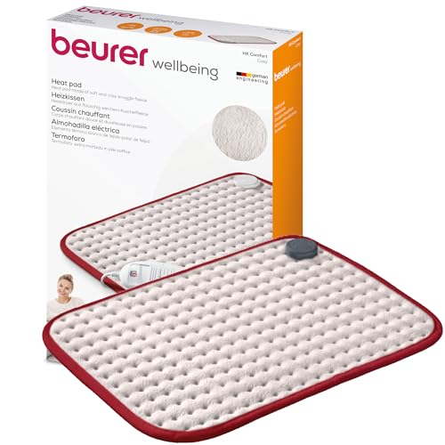 Beurer HK Comfort Almohadilla eléctrica, esterilla térmica con calentamiento ultrarápido y...