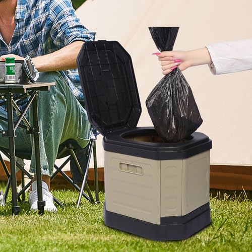 Toilettes portables pliables compactes pour camping et randonnée