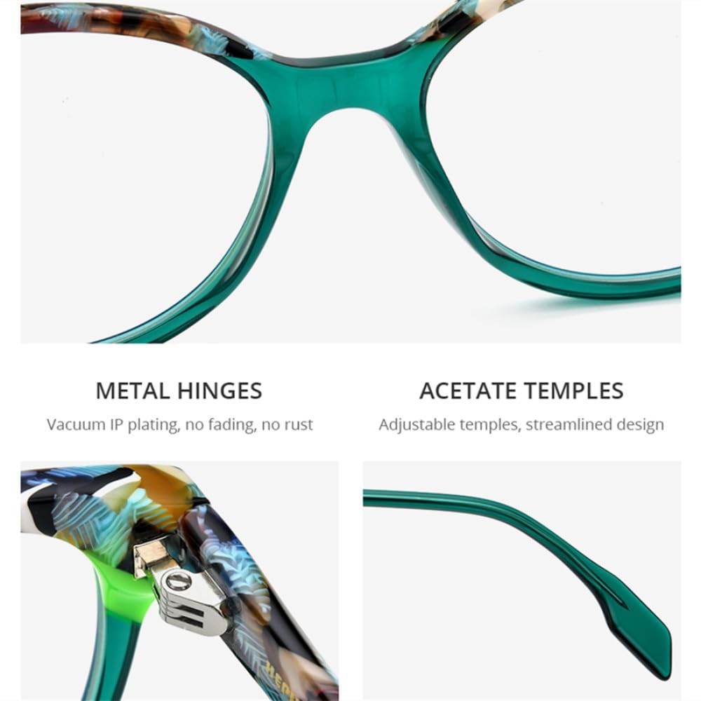 MUTYNE Mehrfarbige Acetat-Brillengestelle für Herren, Vintage, quadratisch, für Damen und Herren