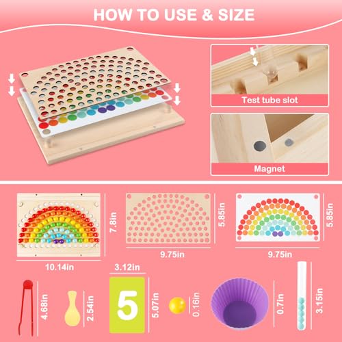 50% Off INIFEIDALA Montessori Wooden Counting Toy for Ages 3-6 - Image 5