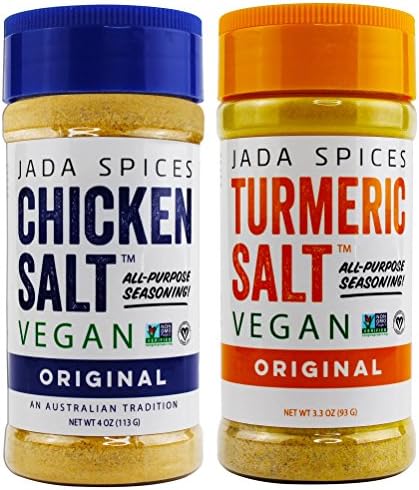 JADA Spices Chicken Salt Spice and Seasoning - Original, Turmeric Salt - Vegan, Keto & Paleo Friendly - Perfect for Cooking, BBQ, Grilling, Rubs, Popcorn and more