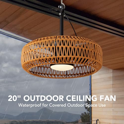 2034 outdoor ceiling fans with lights for patios waterproof plug in ceiling fan with remote 3cct dimmable reversible gazebo fan with hanging hook for canopypergolaporch
