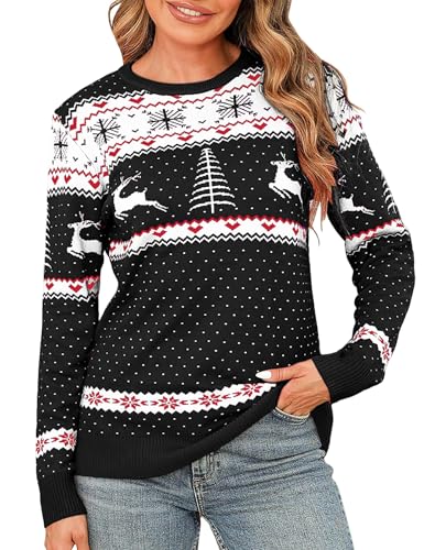 Totatuit Weihnachtspullover Damen Hässliche Christmas Sweater...