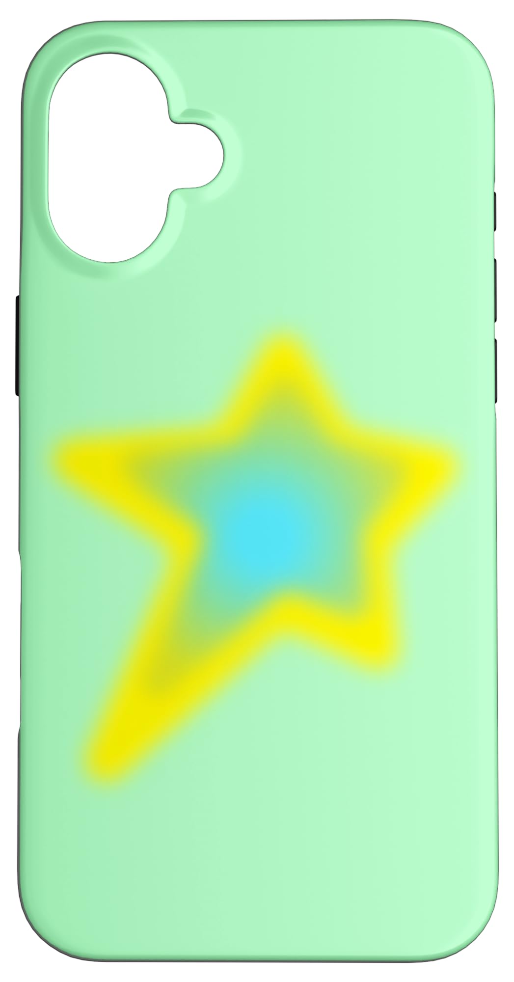 BRIGHT GREEN STAR AURA Case for iPhone 16 Plus