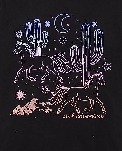 Image of Sugar & Jade Girls' Teen Short Sleeve Oversized Graphic T-Shirt