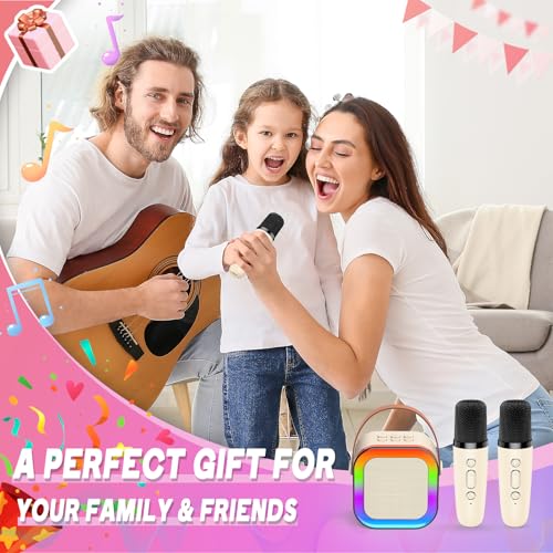 Image of Gralal Kids Toys Age 3-15, Karaoke Machine 2 Microphones for Kids Girls Boys Toys Age 3 4 5 6 7 8 9 10 11 Year Old Boy Gifts for 3-12 Year Old Girls Teenage Boy Gifts Girls Birthday Presents