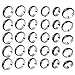 30pcs/set Color Changeable Mood Ring Lot - Emotion Feeling Adjustable Ring for Making Bulk Wholesale Jewelry Collection or Party | Mix Size Chart (6-10) Favor for Adults Ages, Girls, Boys, Women, Men