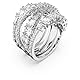 Swarovski, Hyperbola Wrap Ring, Weiß, 55