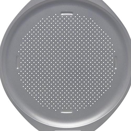 Pemberly Row Nonstick Pizza Pan in Light Gray