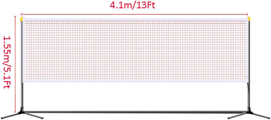 Portable Badminton Net with Stand, Folding Volleyball Tennis Badminton Sports Nets with Carry Bag for Beach/Indoor Court, Backyard, Outdoor