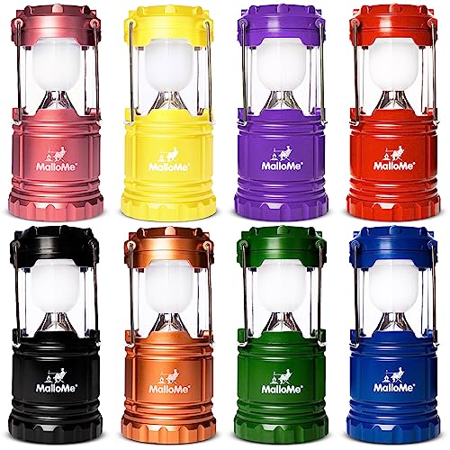 MalloMe Linterna LED - Luz Camping - Lampara Camping - Faroles De Mano - Luz Portatil para Emergencia y Huracanes, Lampara LED Recargable Batteria, Linterna Camping (Recargable Baterías No Incluidas)