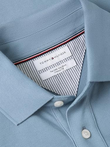 Image of Tommy Hilfiger Men's Short Sleeve Polo Shirts in Classic Fit with Stretch and Organic Pique Cotton