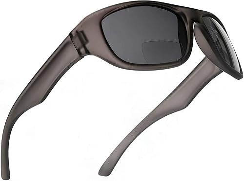SAMBA SHADES Lentes de sol envolventes de lectura bifocales deportivos bajo el sol para hombres y mujeres, color negro +2.75