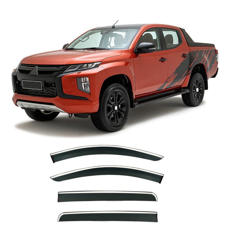 Deflectores de aire Mitsubishi Strada 2015-2022 accesorios de carrocería lluvia y sol