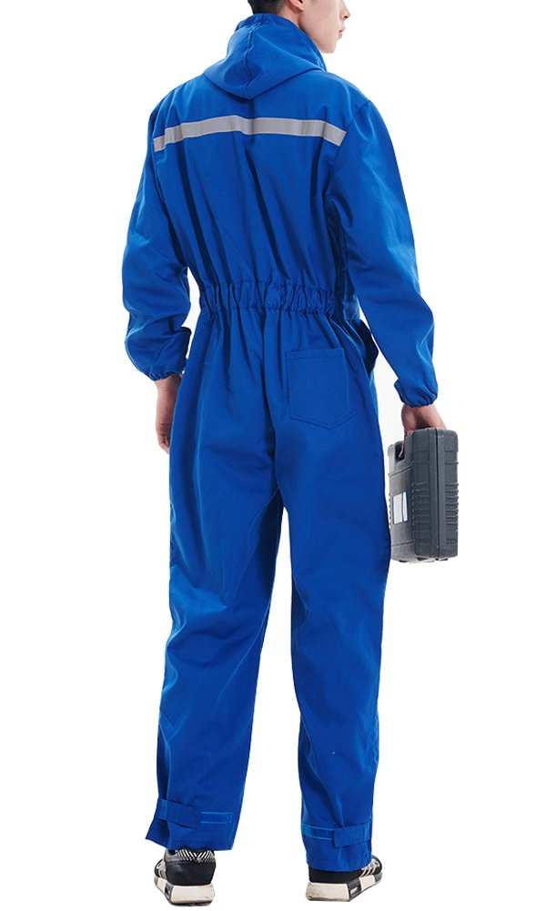 Nideen - Mono de trabajo a prueba de polvo para hombre y mujer - Azul - L (cintura 33/35")