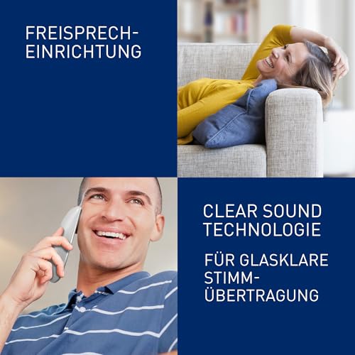 Panasonic KX-TG6811GS DECT Schnurlostelefon (strahlungsarm, Eco-Modus, Gap Telefon, ohne Anrufbeantworter, Festnetz… – Ansicht 5