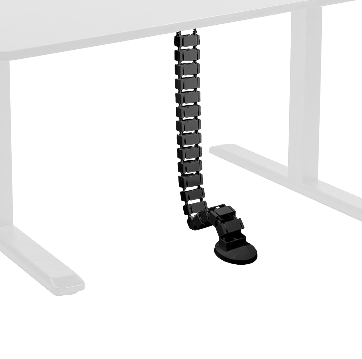 Cable Management Kit, Adjustable Quad Entry Flexible Spine Wire Organizer Cord Snake for Home Office (17 Column)-image-31