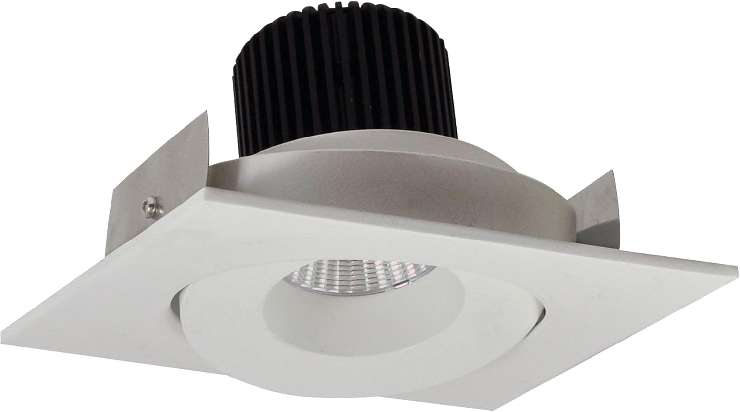 Nora Lighting NIO-4SG27XWW/10 Nora Lighting NIO-4SG27X/10 Iolite 4" LED Square Recessed Trim - 2700K - 1000 Lumens - Round Aperture - Gimbal