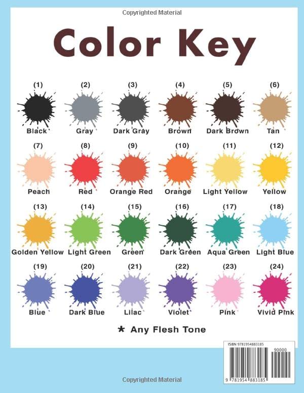 Spring Scenes Color By Number Large Print Adult Coloring Book: 35 Designs Including Blooming Flowers, Picnics, Cute Animals, Outdoor Cafes, Gardening, and More! (Large Print Color By Numbers) - Image 2