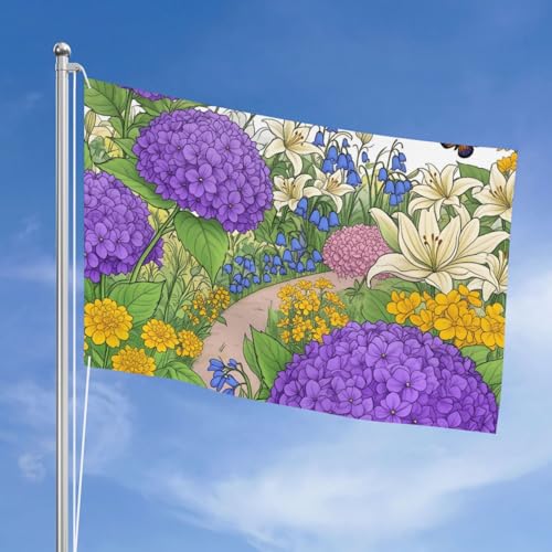 Drapeau d'extérieur tournesol double face en polyester de qualité supérieure durable - 3