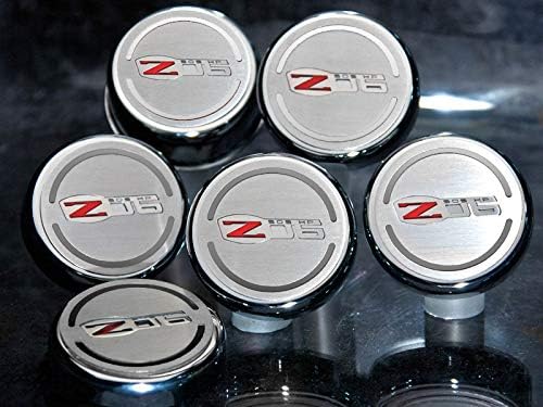 2006-2013 C6 Corvette Z06 LS7 Chrome and Stainless Engine Fluid Cap Covers 6pc Set