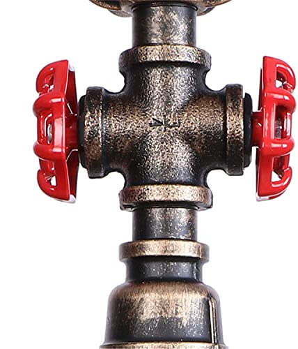 Plafonnier steampunk industriel en métal vieilli et finitions rustiques E27