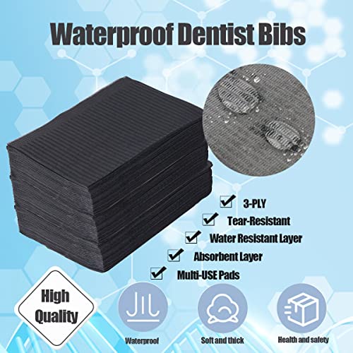 125-Pcs-Dental-Bibs-Disposable-for-Patient-13x18-3-Ply-Waterproof-Piercing-Tattoo-Paper-Napkin-Tissue-Bib-for-Dental-Clinic-Tattoo-Station-and-Salon