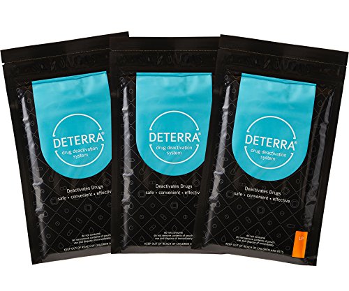 Deterra LP (3 Pack) - Drug Deactivation & Disposal System (Large Pouch) - //coolthings.us